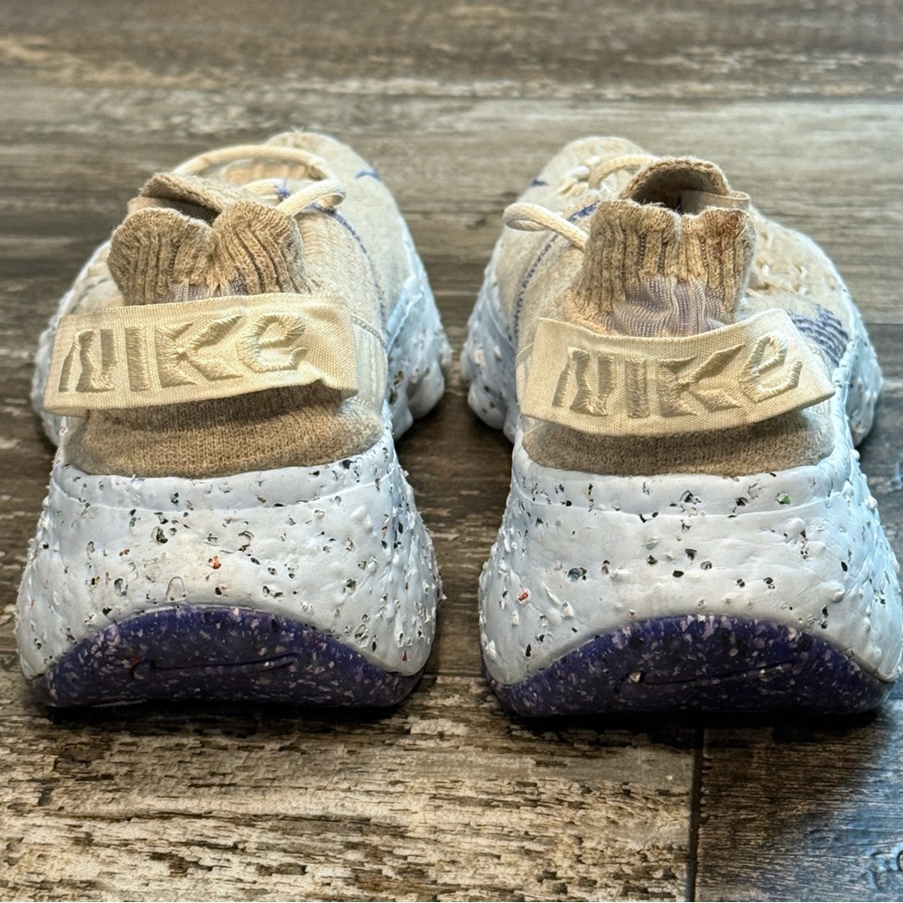 Nike Shoes Space Hippie 04 Sneakers Sail Astronomy Blue Beige Womens Size 7 Gym - Picture 5 of 13